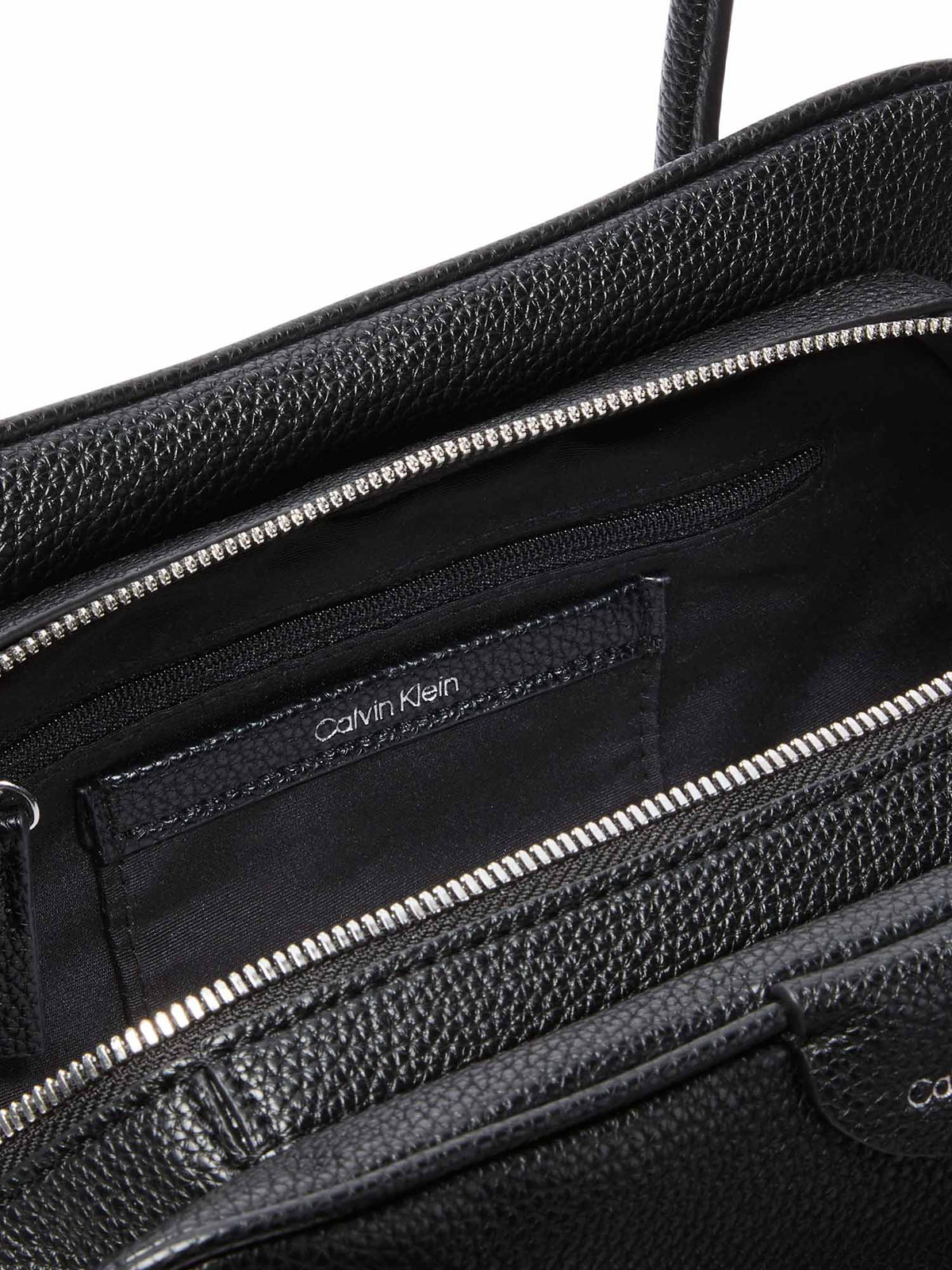 Ck emblem trio pebbl borsa da unisex nero