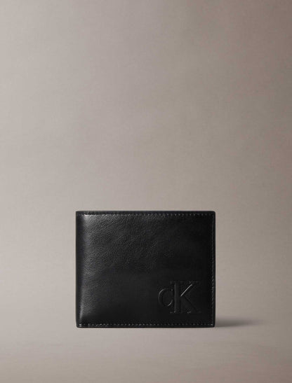 Calvin Klein portafoglio da uomo nero con portamonete e protezione RFID