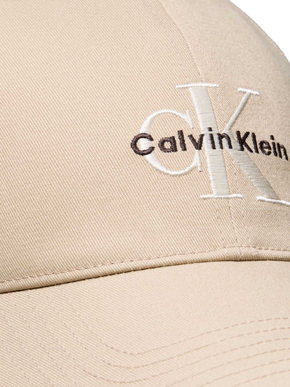 Cappello beige monologo Calvin Klein da donna casual