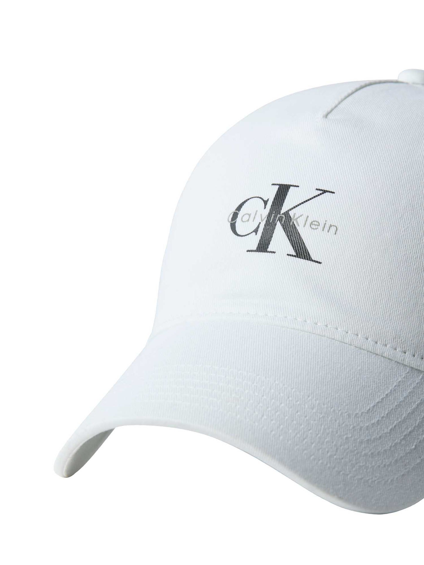 Cappello baseball bianco Calvin Klein con monologo da donna