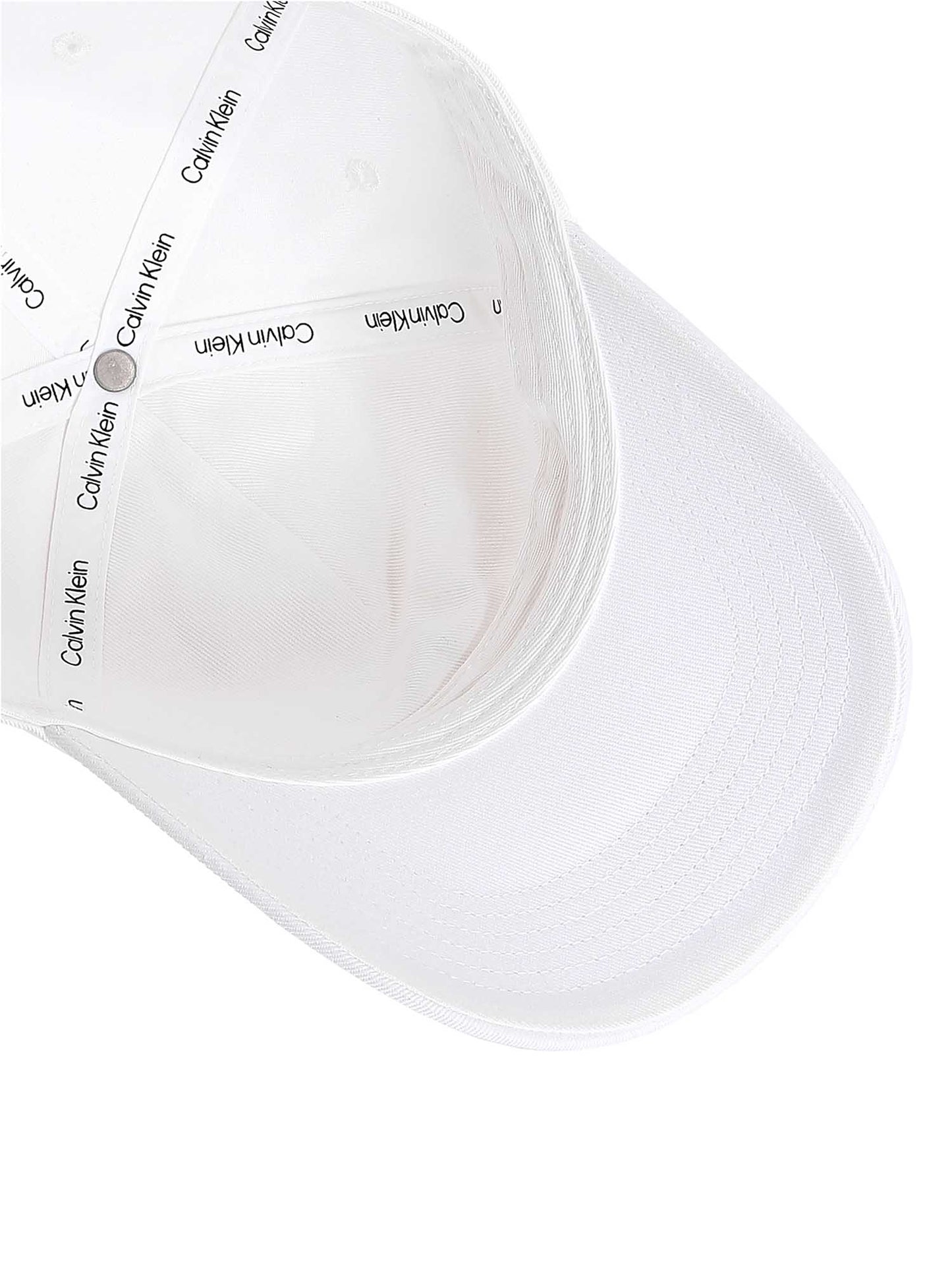 CAPPELLO MONO LOGO CALVIN KLEIN JEANS BIANCO