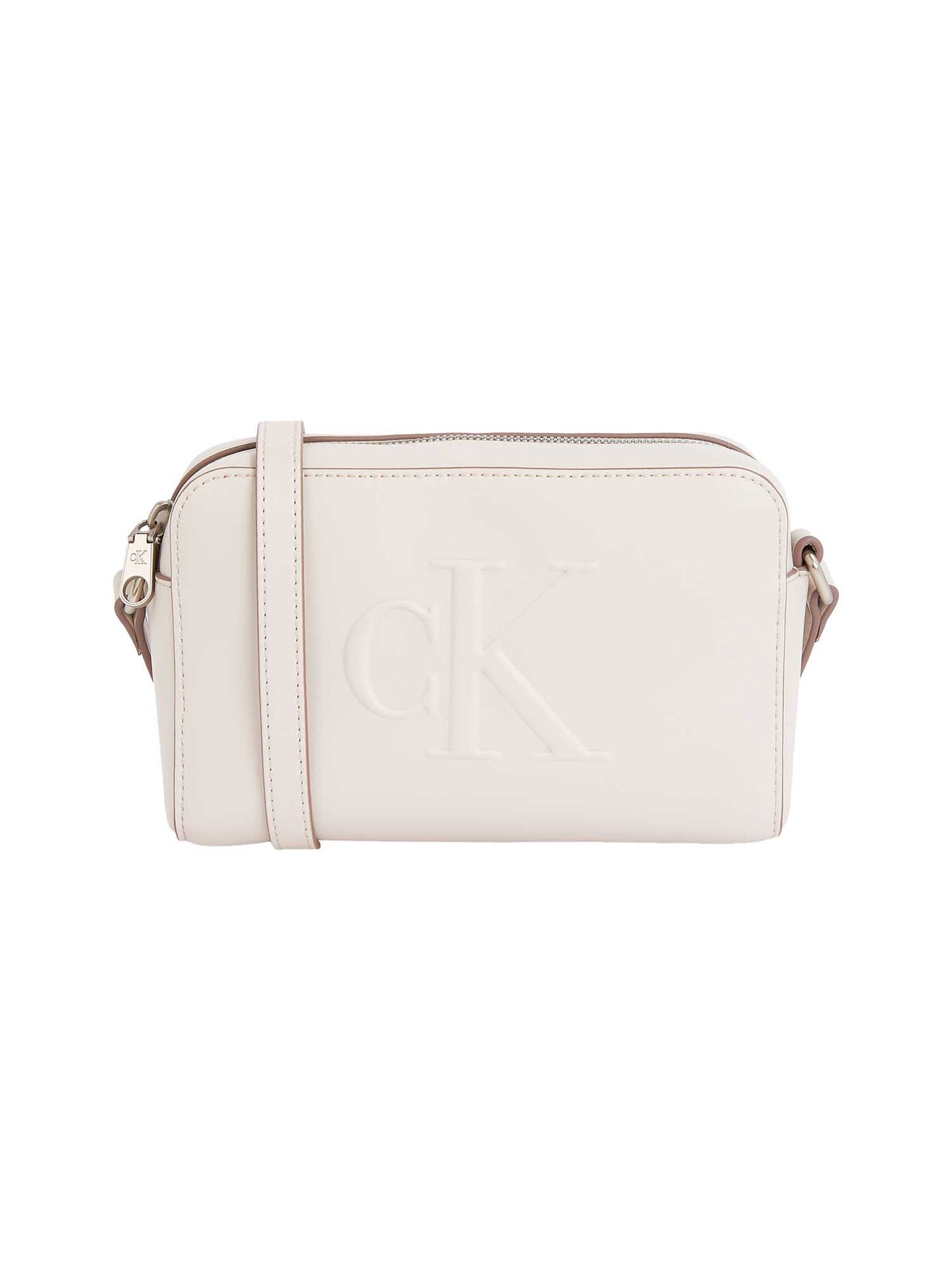 BORSA CAMERA BAG SCULPTED CALVIN KLEIN DA DONNA BIANCO