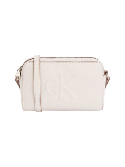 BORSA CAMERA BAG SCULPTED CALVIN KLEIN DA DONNA BIANCO