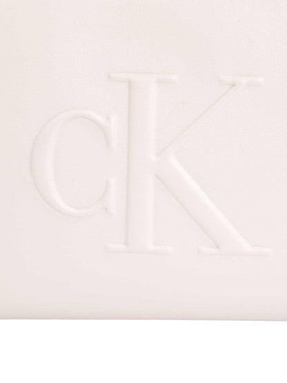 BORSA CAMERA BAG SCULPTED CALVIN KLEIN DA DONNA BIANCO