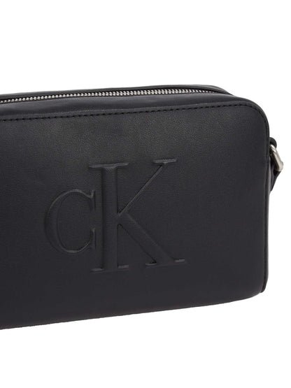 BORSA CAMERA BAG SCULPTED CALVIN KLEIN DA DONNA NERO