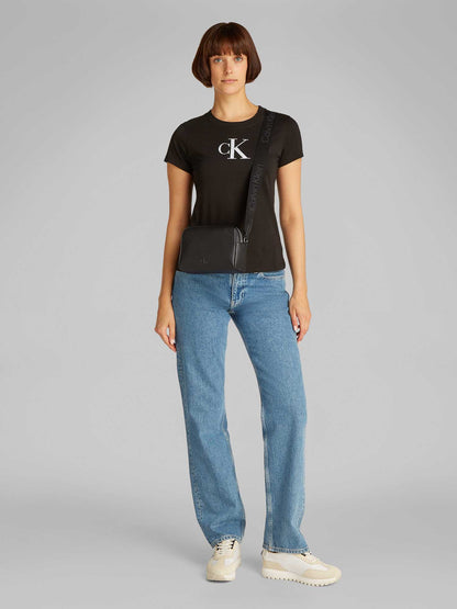 BORSA A TRACOLLA CALVIN KLEIN JEANS DA DONNA NERO