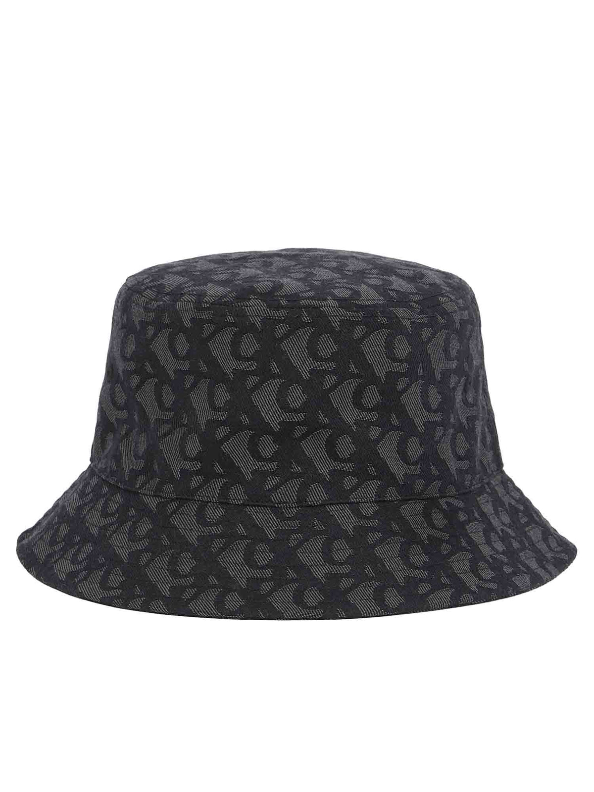 Ck logo jacquard buc cappello da unisex nero