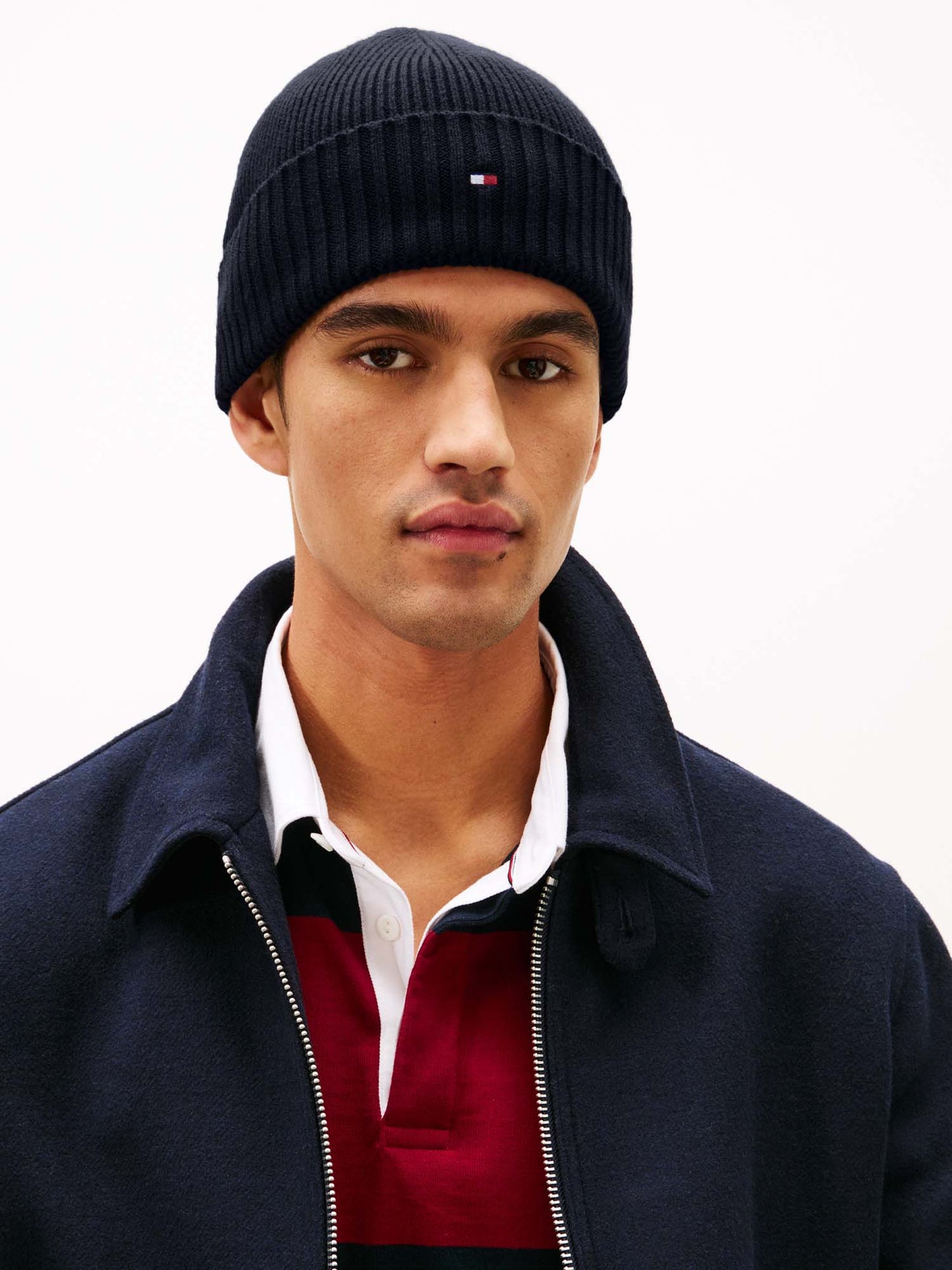 CAPPELLO CON CASHMERE TOMMY JEANS DA UOMO BLU