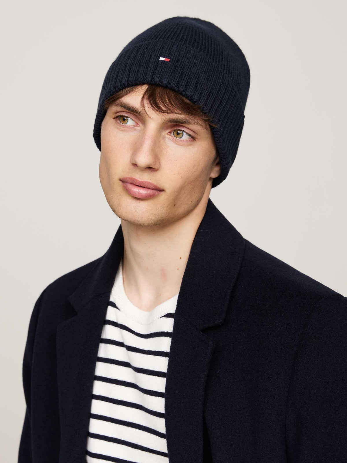 CAPPELLO CON CASHMERE TOMMY JEANS DA UOMO BLU