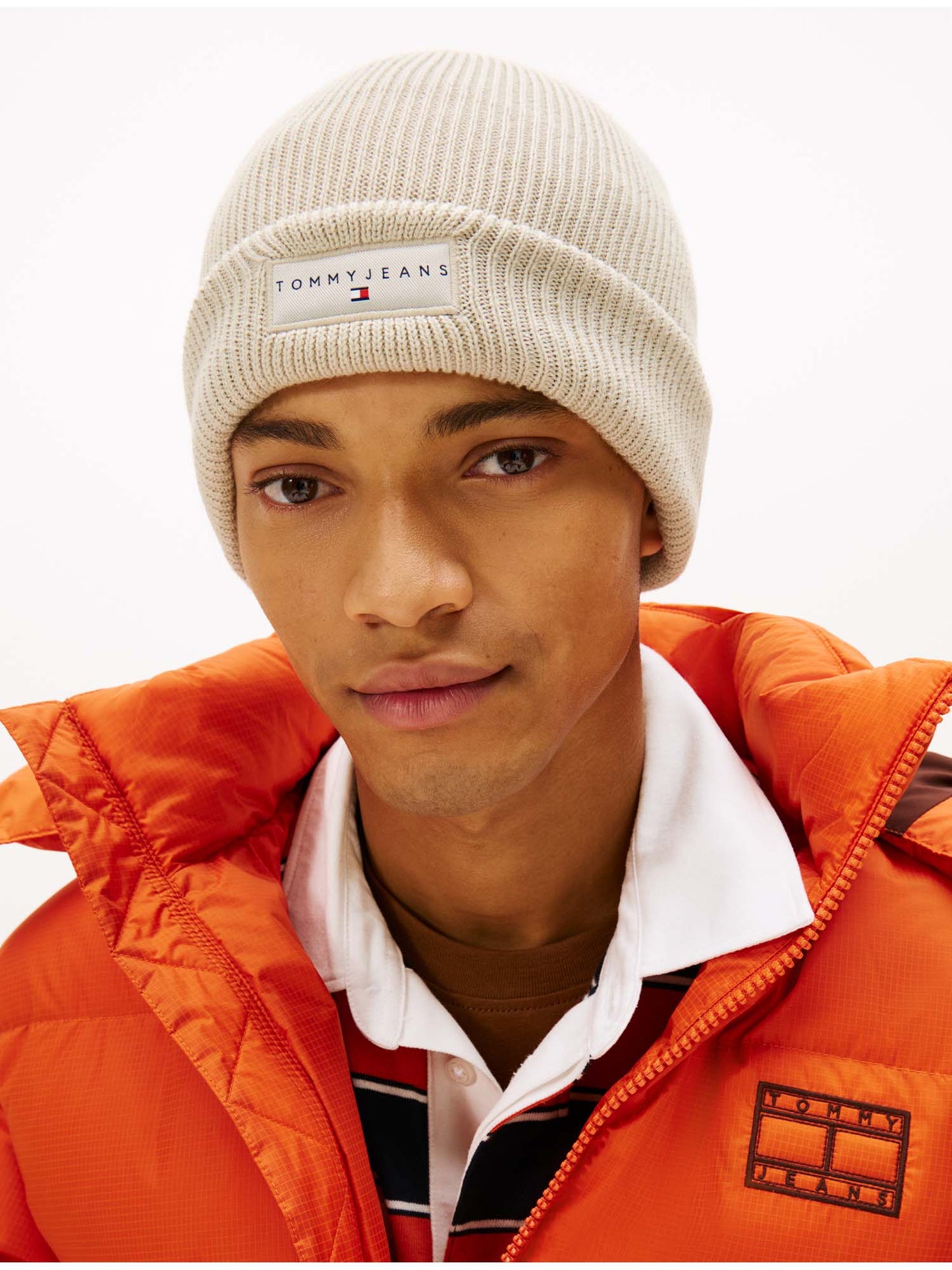 CAPPELLO  LINEAR BEAN TOMMY JEANS UOMO BEIGE