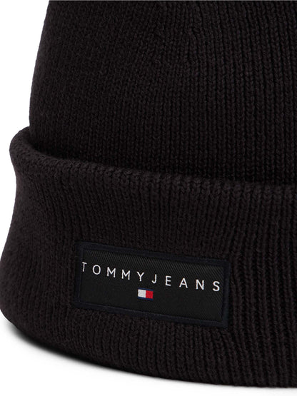 CAPPELLO  LINEAR BEAN TOMMY JEANS UOMO NERO