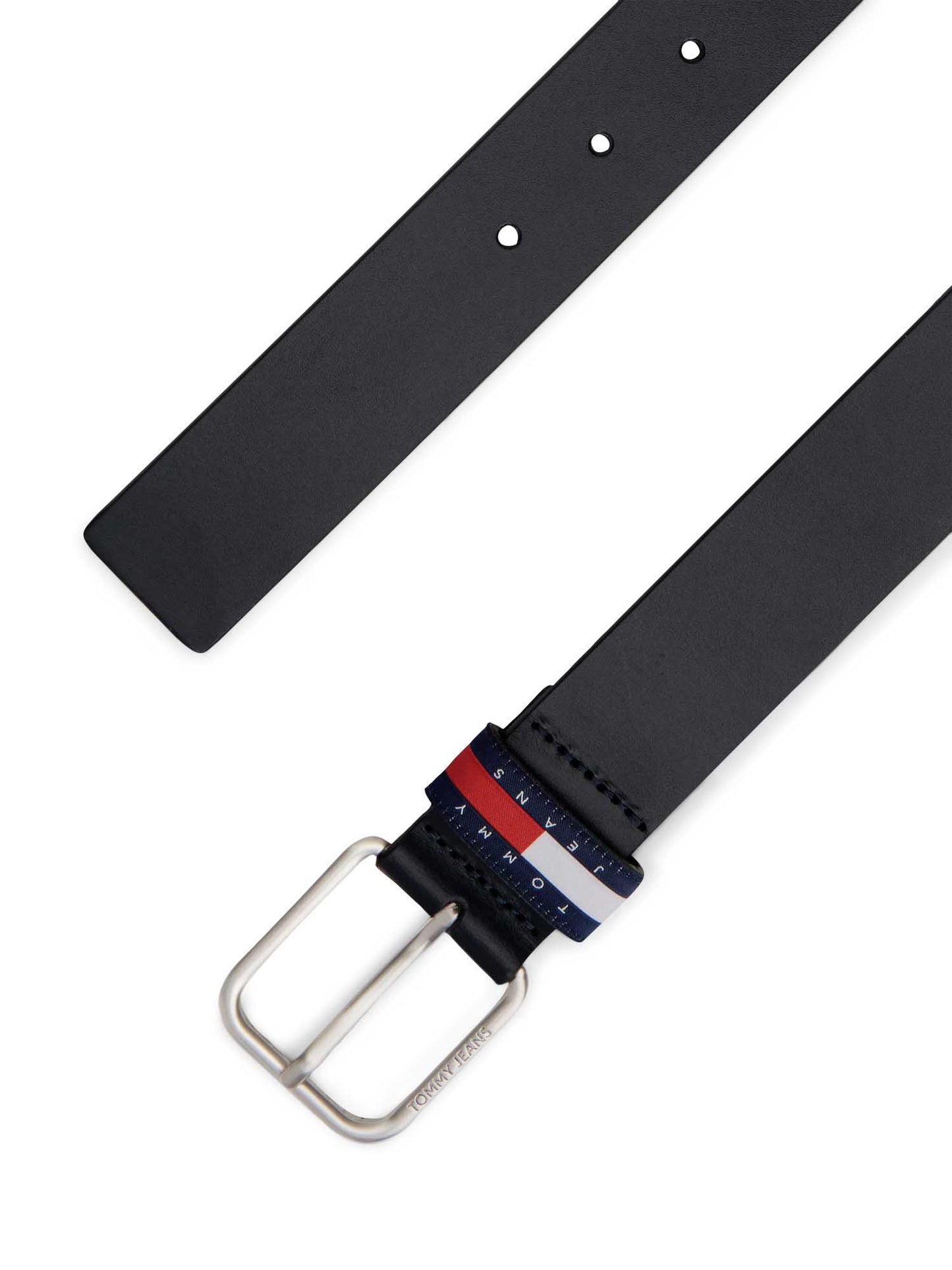 Cintura Ryan 3.5 in ecopelle blu da uomo Tommy Jeans