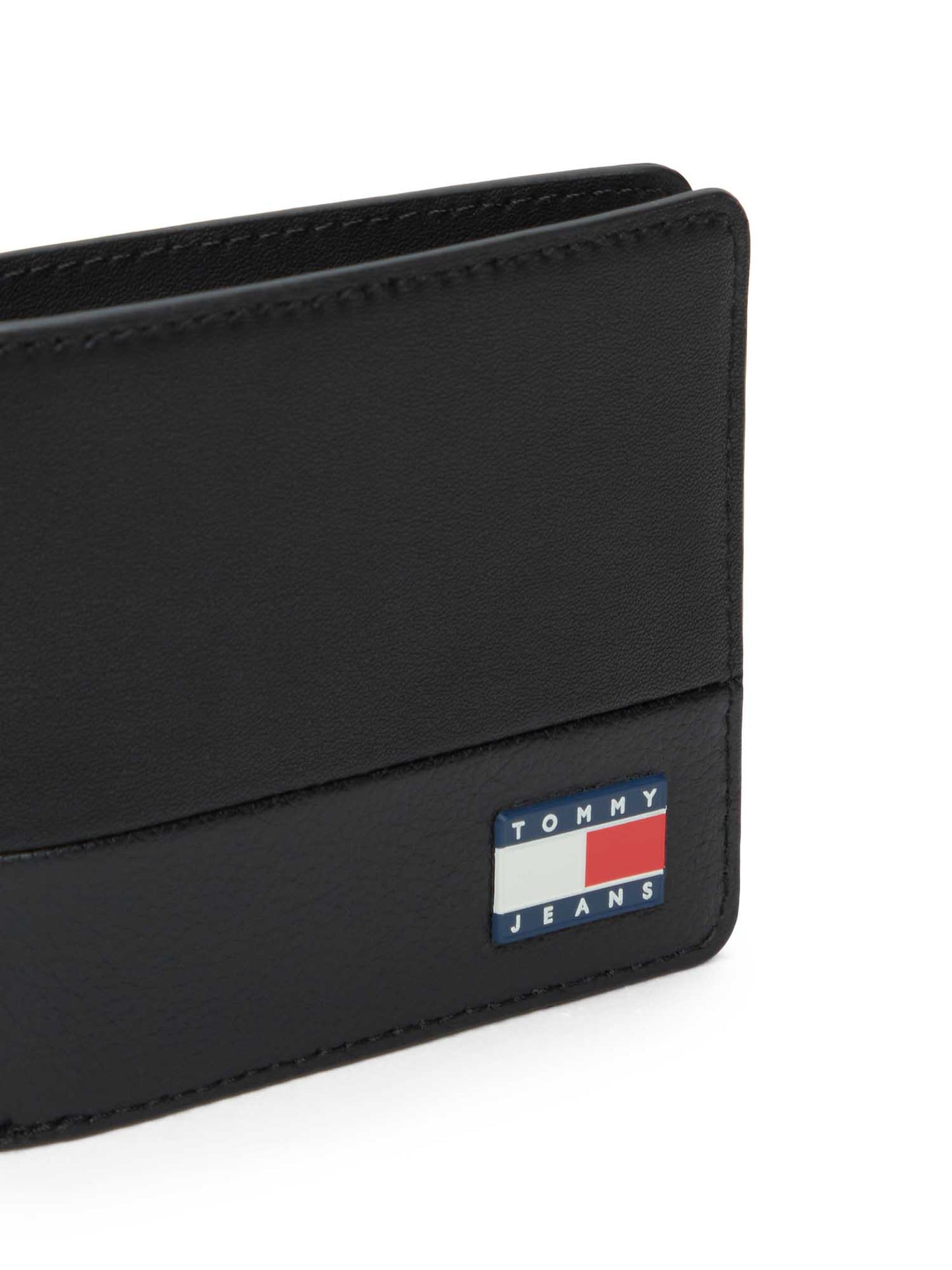 PORTAFOGLIO NERO TOMMY JEANS HERITAGE CC DA UOMO