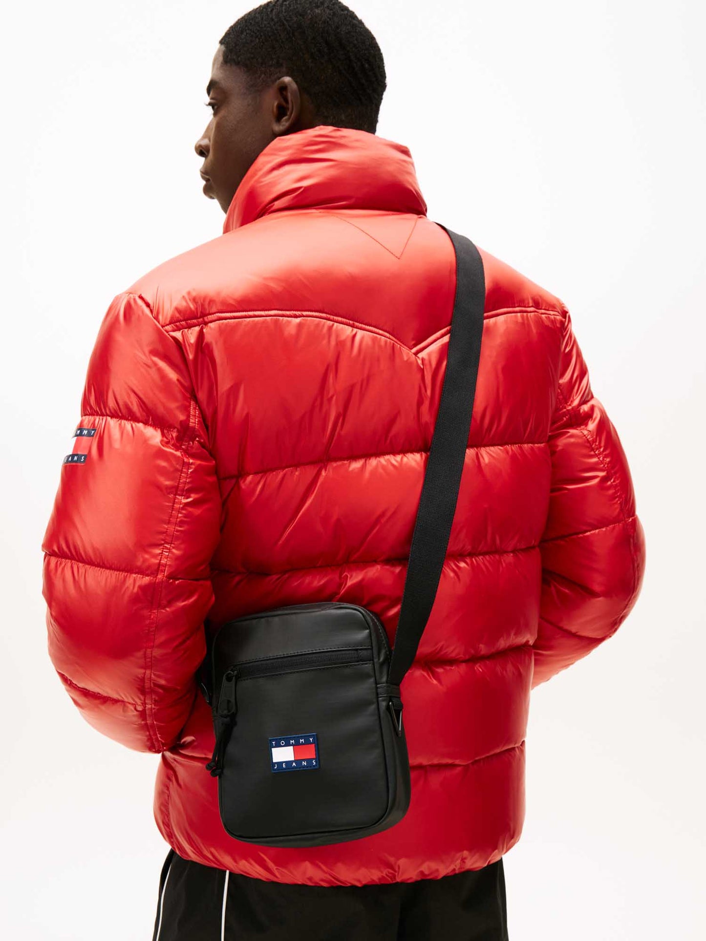 Tommy Jeans Tech Reporter, tracolla marsupio nera da uomo