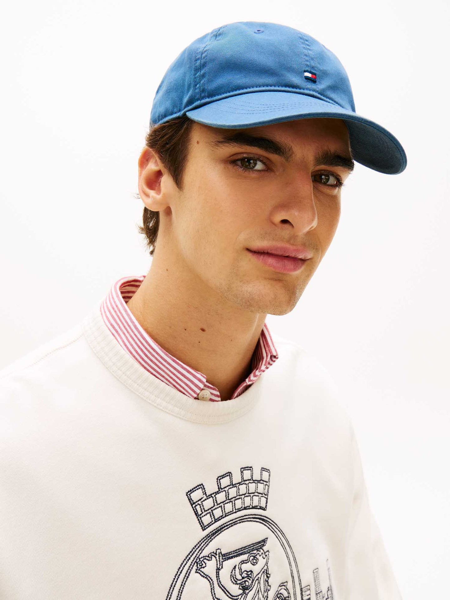 Tommy Hilfiger Flag Soft, cappello azzurro da uomo in cotone