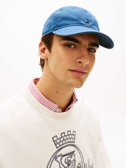 Tommy Hilfiger Flag Soft, cappello azzurro da uomo in cotone