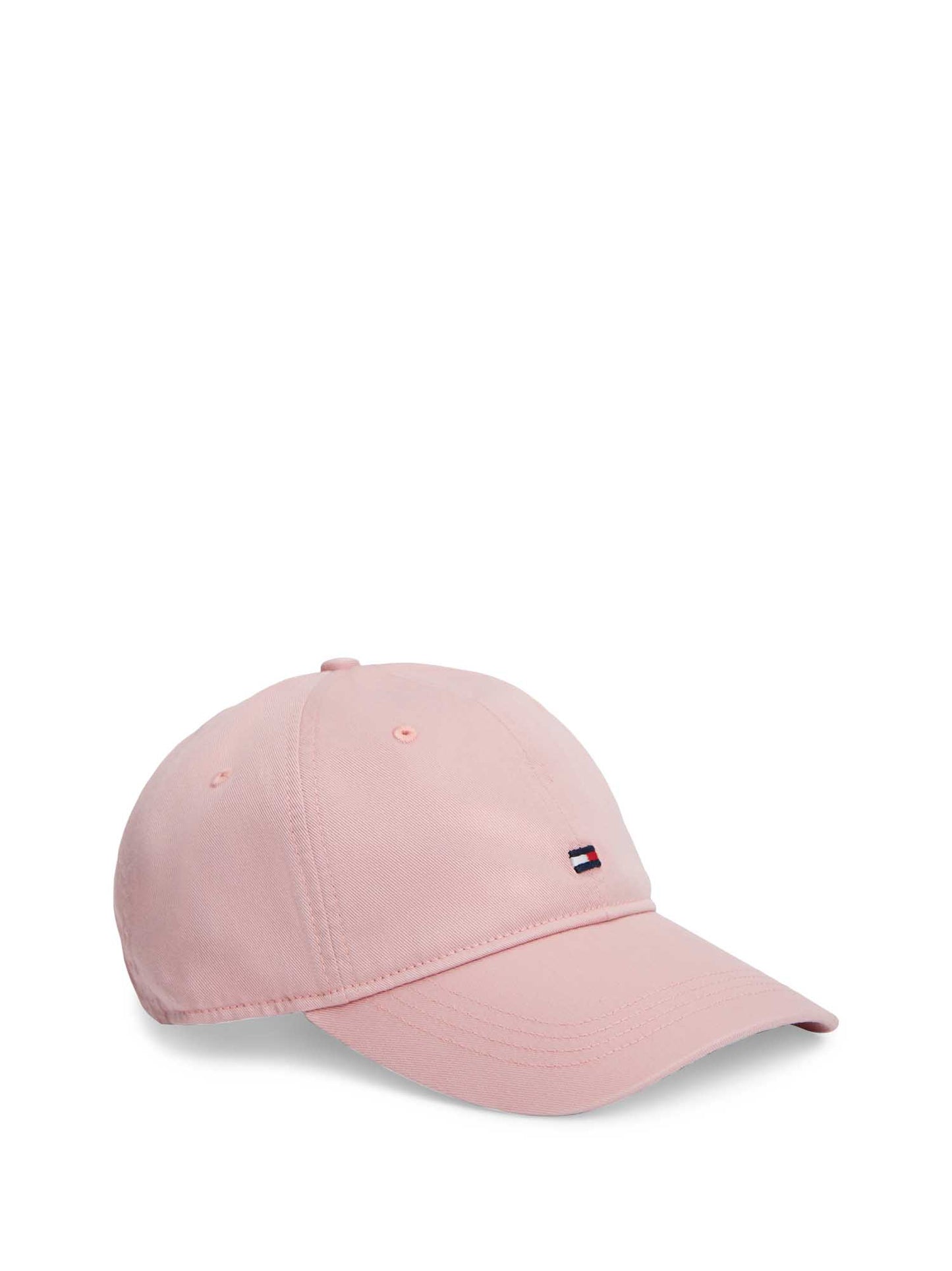 Cappello da uomo Tommy Jeans Flag soft in cotone rosa