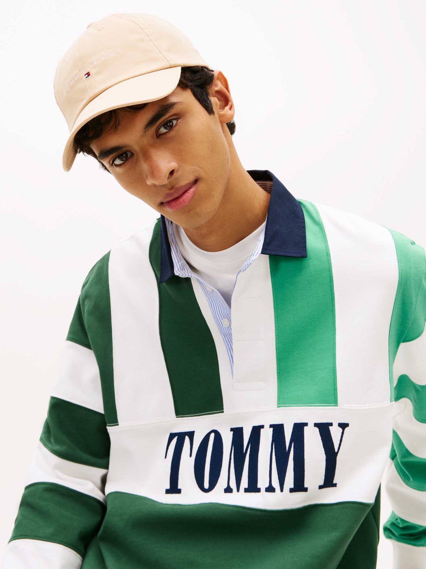 Cappello baseball beige Tommy Jeans da donna in cotone