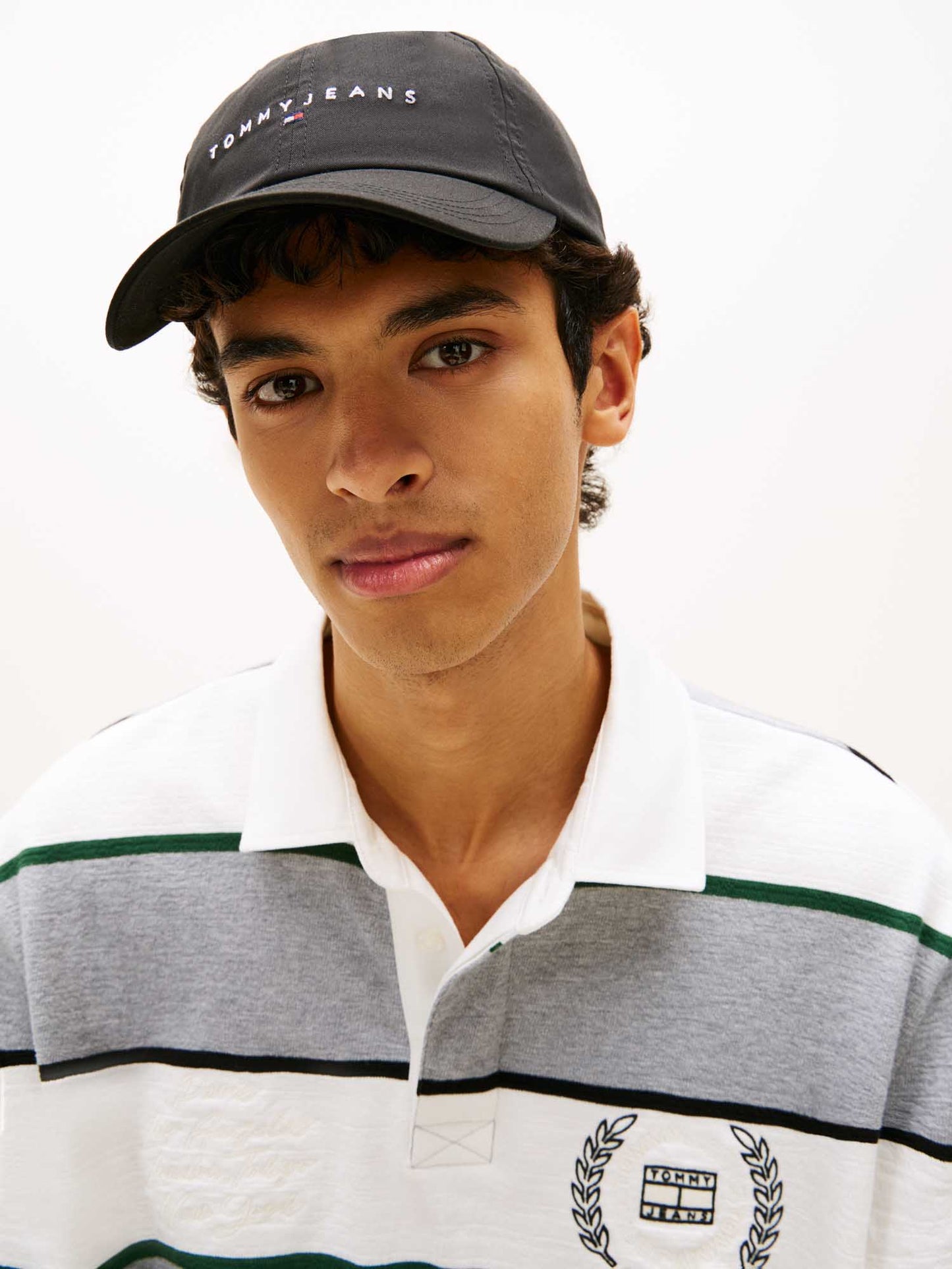 Cappello da baseball nero Tommy Jeans da uomo in cotone