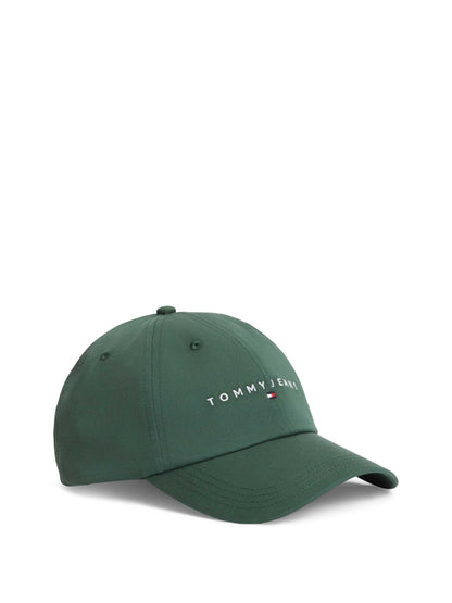 Cappello da baseball Tommy Jeans verde da uomo in cotone