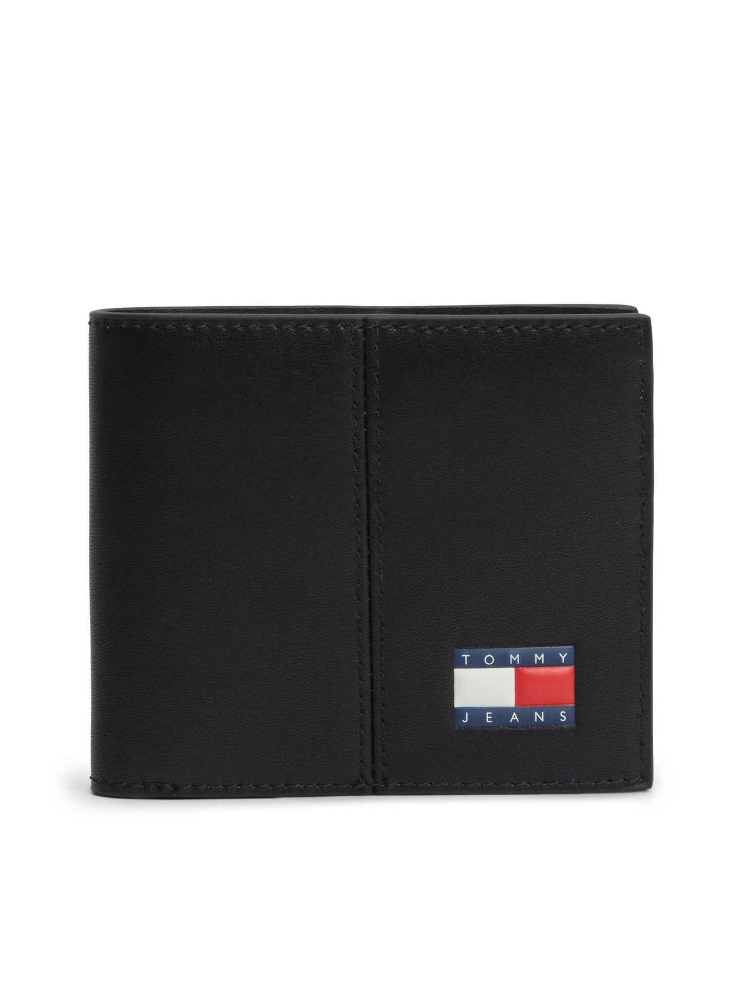 Portafoglio Tommy Jeans Heritage nero da uomo in sintetico