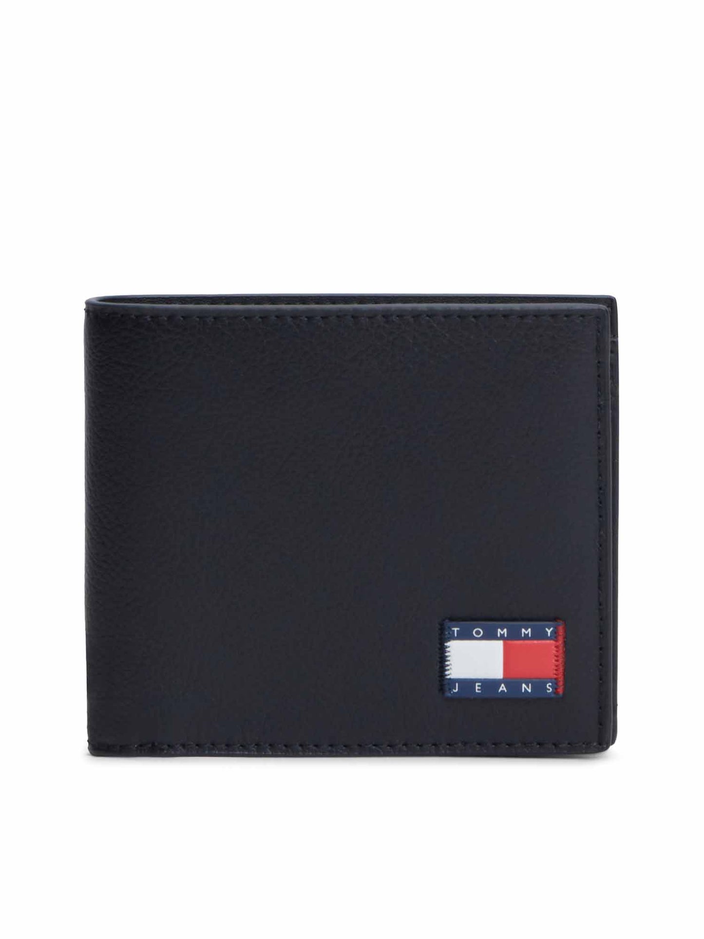 Tommy Hilfiger Tjm Heritage Leather, portafoglio da uomo nero