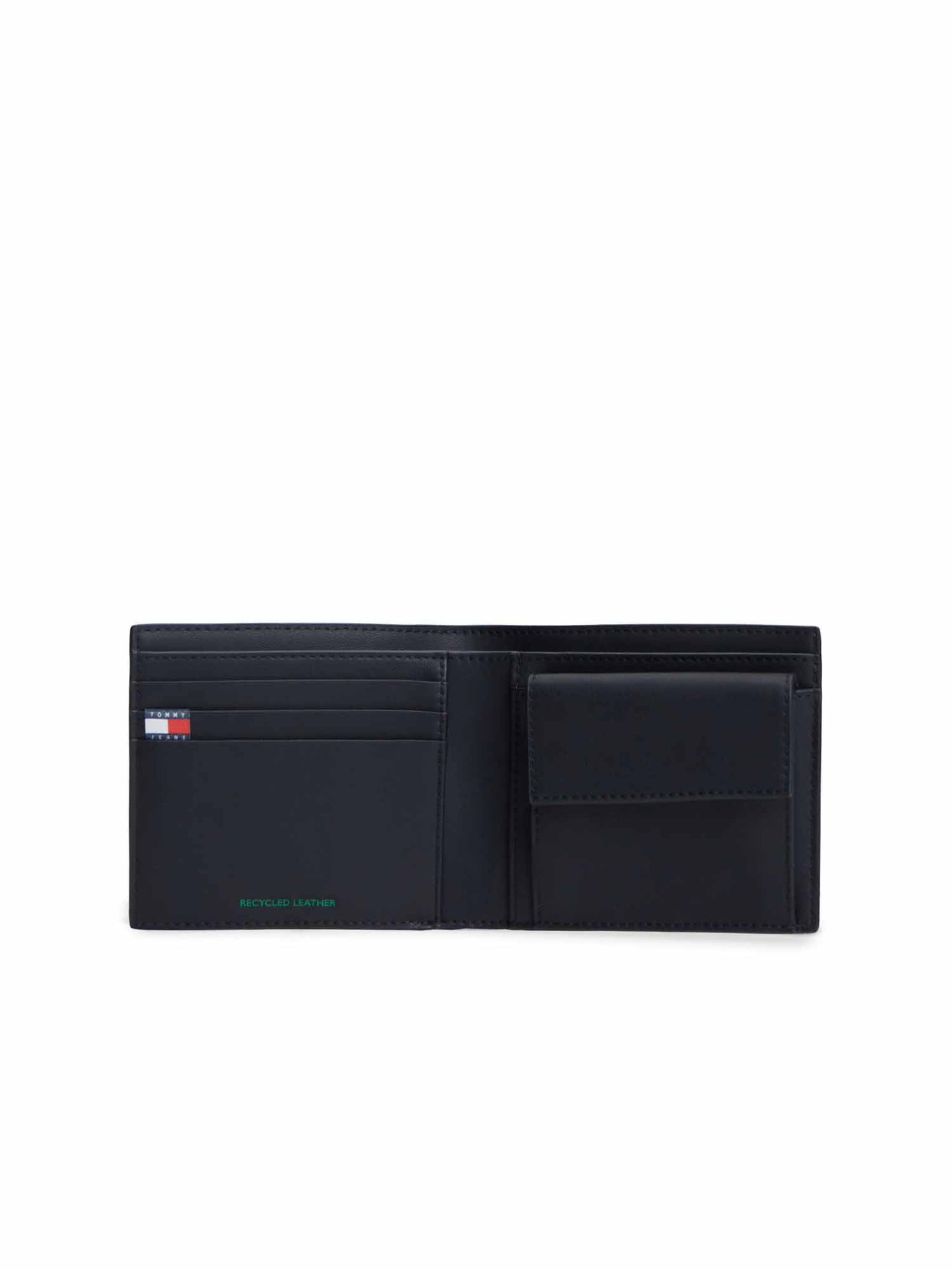 Tommy Hilfiger Tjm Heritage Leather, portafoglio da uomo nero