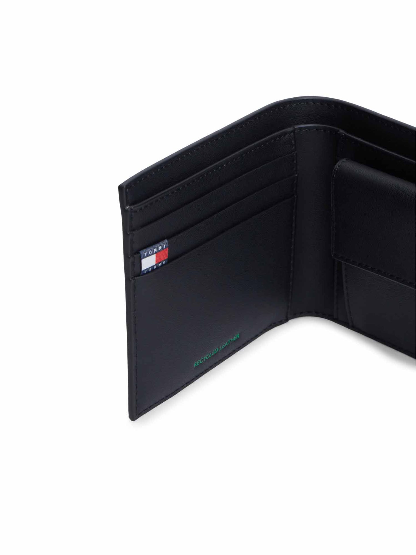 Tommy Hilfiger Tjm Heritage Leather, portafoglio da uomo nero
