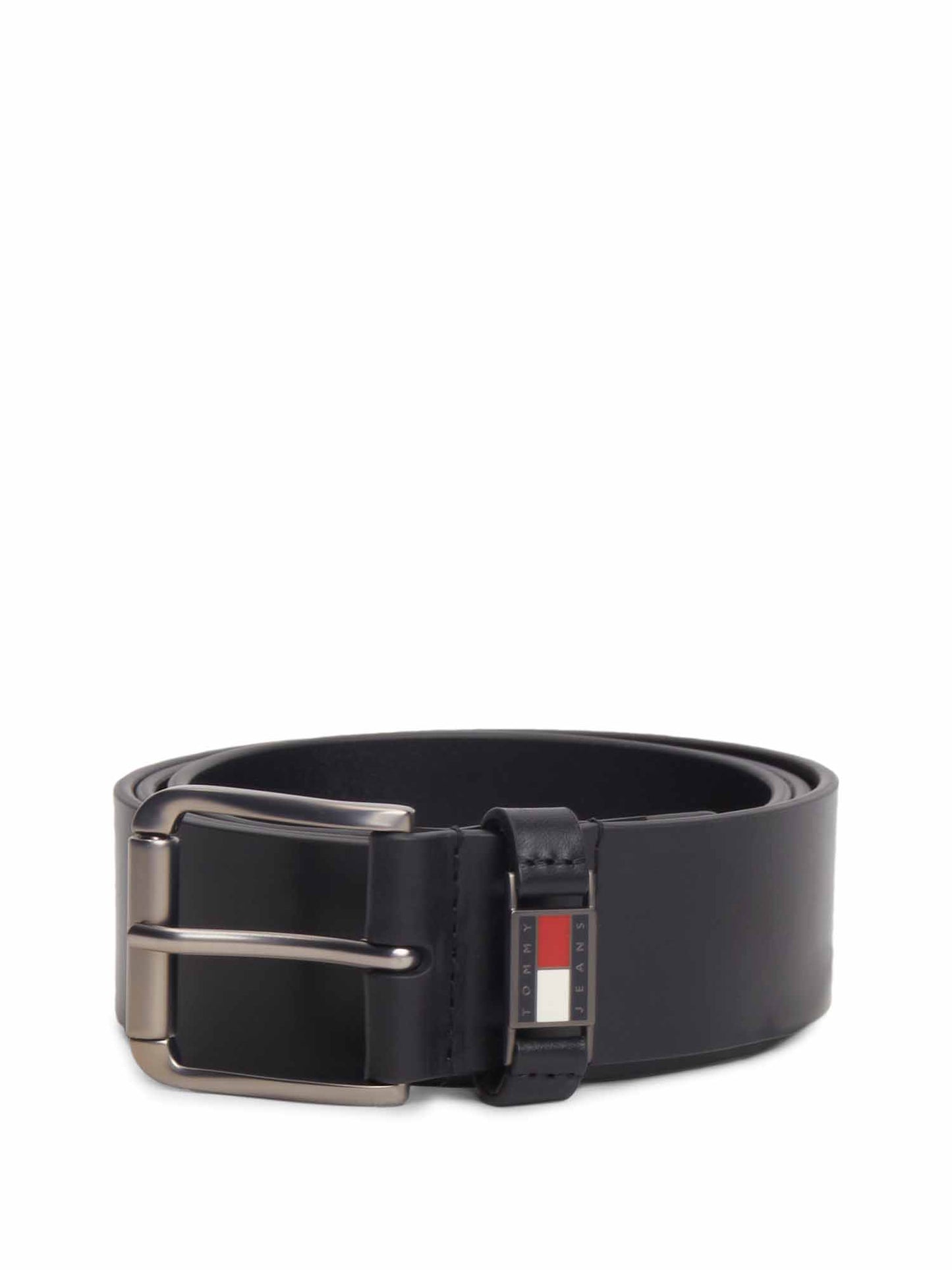 Tommy Hilfiger Tjm Tommy Roller Buckle 4.0, cintura unisex adulto nera