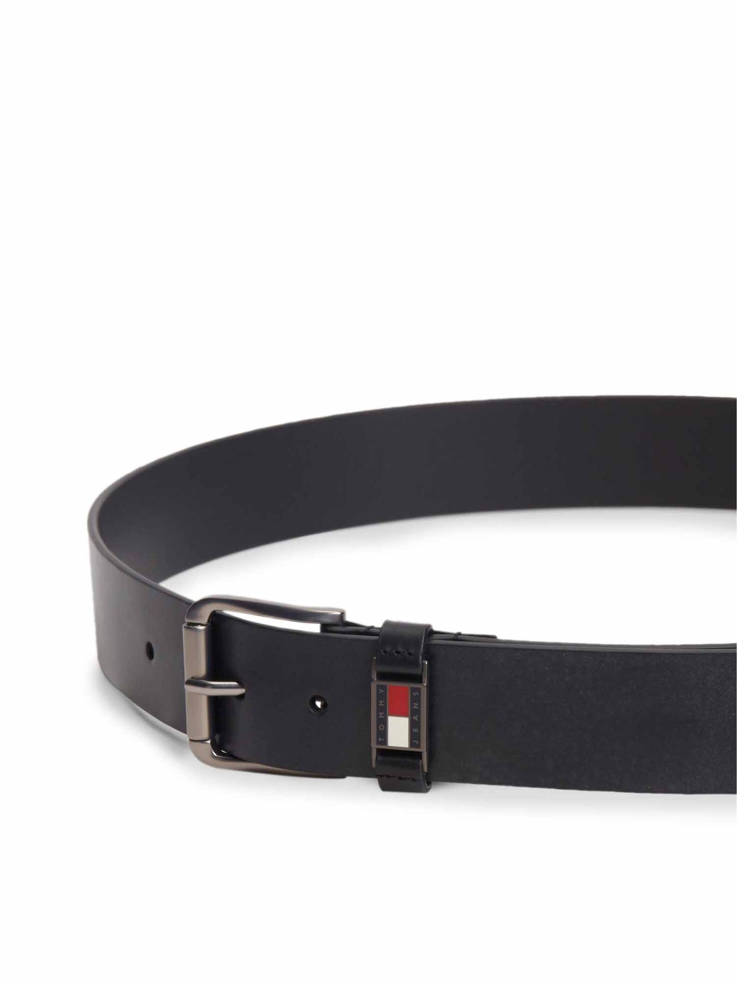 Tommy Hilfiger Tjm Tommy Roller Buckle 4.0, cintura unisex adulto nera