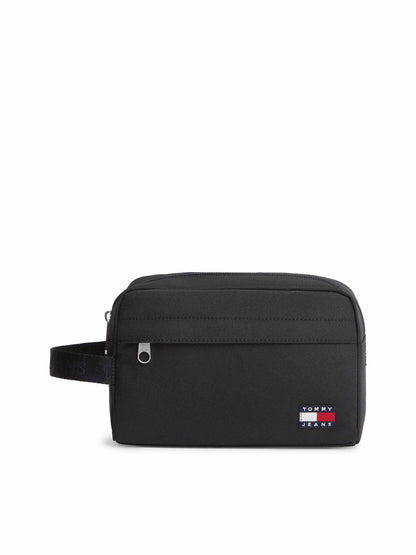 Tommy Hilfiger Tjm Ess Daily Washbag, pochette unisex adulto nera