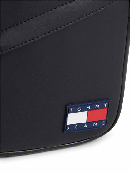 Tommy Hilfiger Tommy J. Daily Pu Re, borsa a tracolla Unisex adulto nera