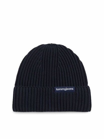 Tommy Hilfiger Tjm Linear Logo Beanie, cappello Unisex adulto blu