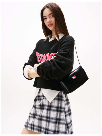 BORSA A SPALLA TOMMY JEANS DONNA NERO