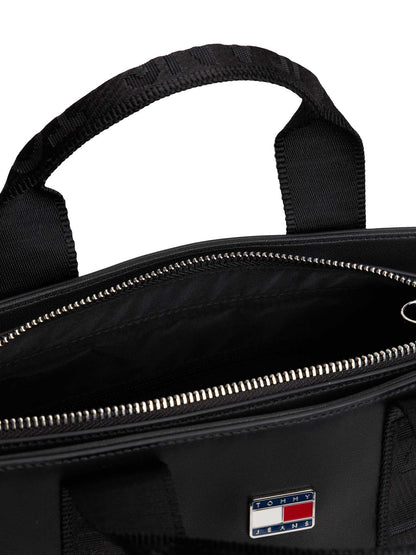 Tommy Jeans Elevated Mini Tote nera da donna, elegante e pratica