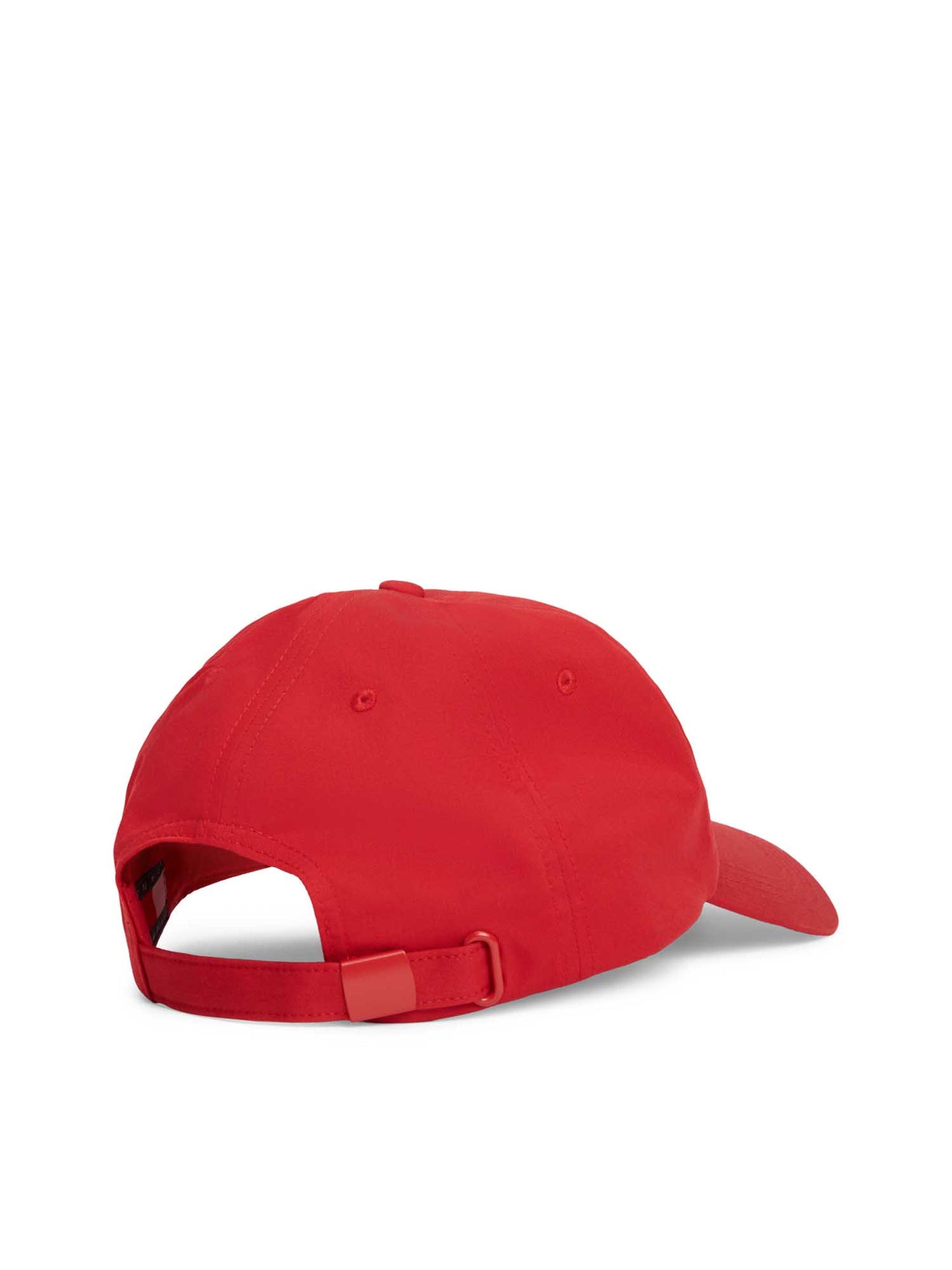 Cappello da donna Tommy Jeans rosso con logo ricamato