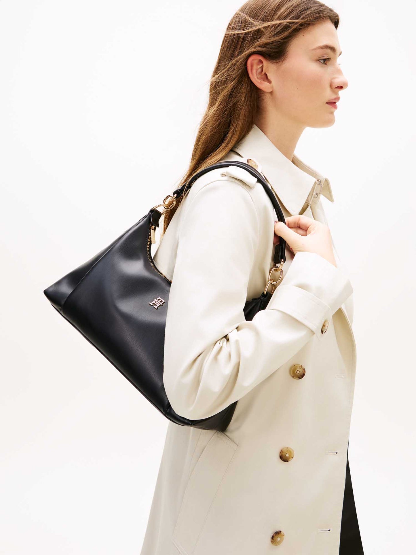 Borsa tote nera Tommy Hilfiger Essentials da donna
