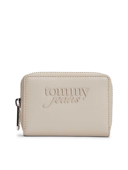 Portafoglio Essential Logo Zip-Around in grigio donna