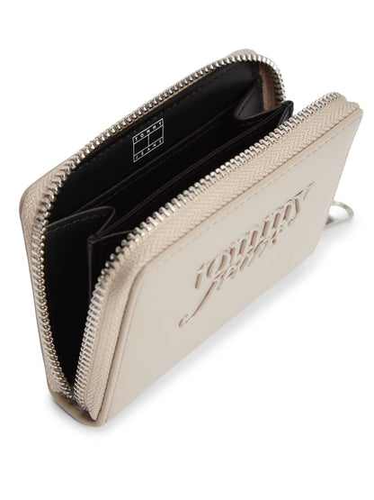Portafoglio Essential Logo Zip-Around in grigio donna