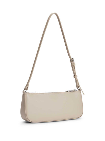 Borsa a tracolla beige Tommy Jeans con logo per donna