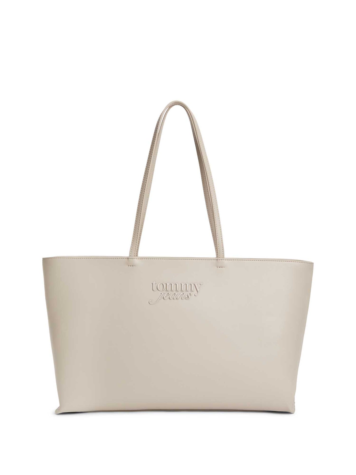 Borsa tote beige Tommy Jeans Must da donna in similpelle