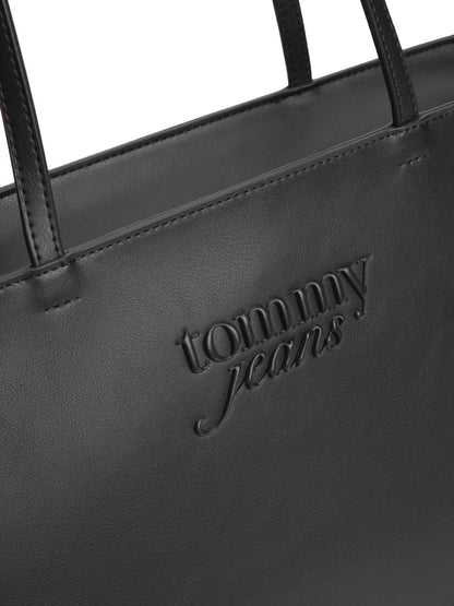 Borsa tote nera Tommy Jeans Must per donna, versatile ed elegante