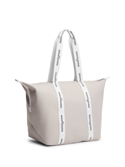 Borsa tote beige Tommy Jeans Essential da donna casual