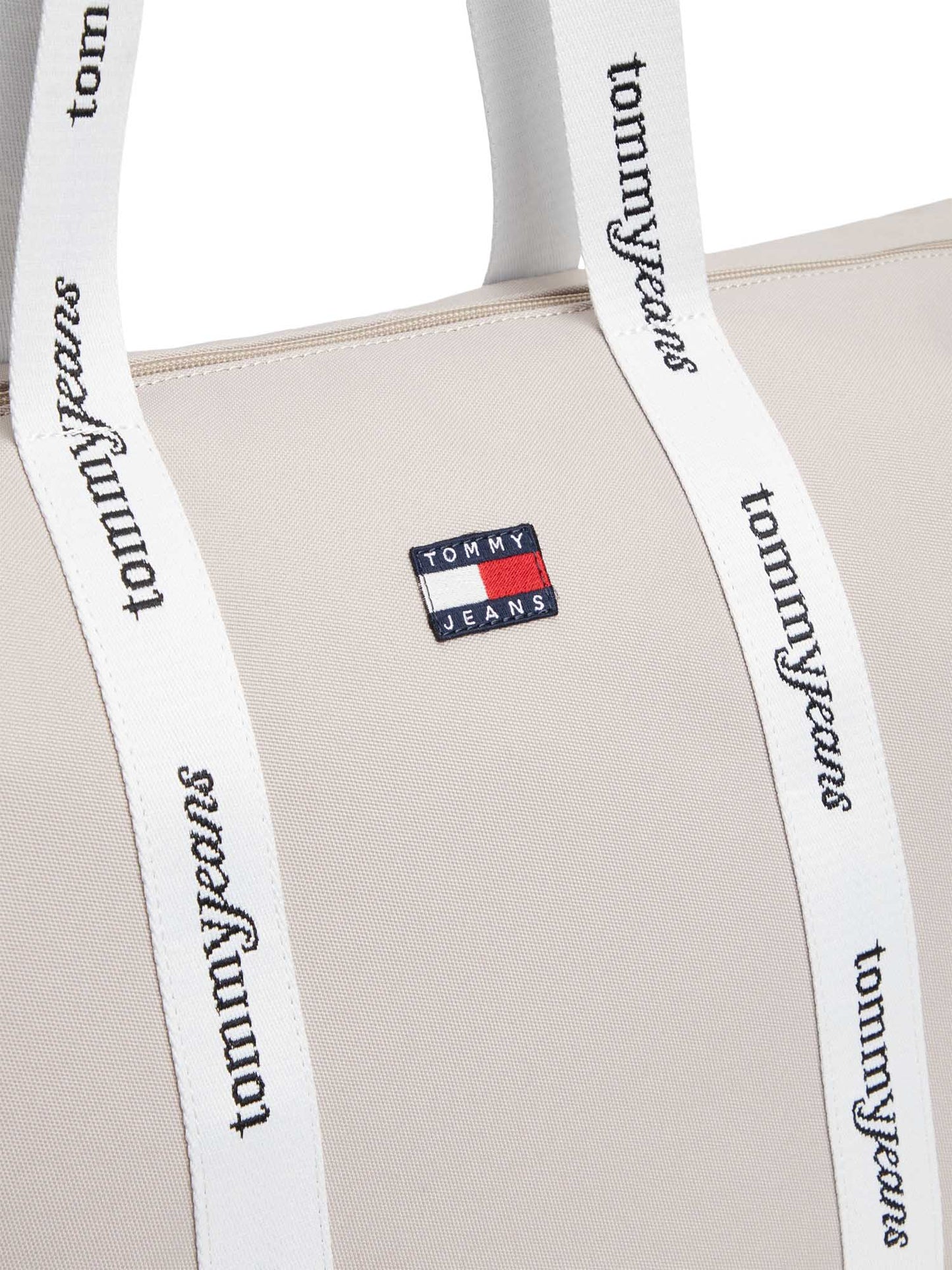 Borsa tote beige Tommy Jeans Essential da donna casual