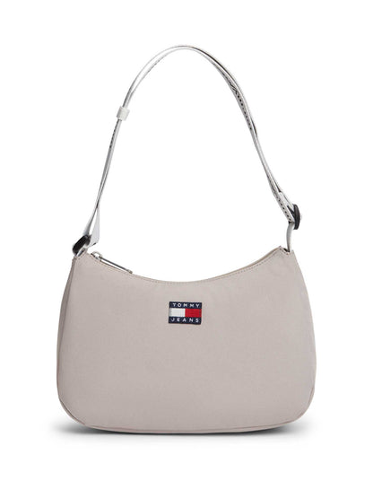 Borsa a spalla Tommy Jeans Essentials Daily beige da donna