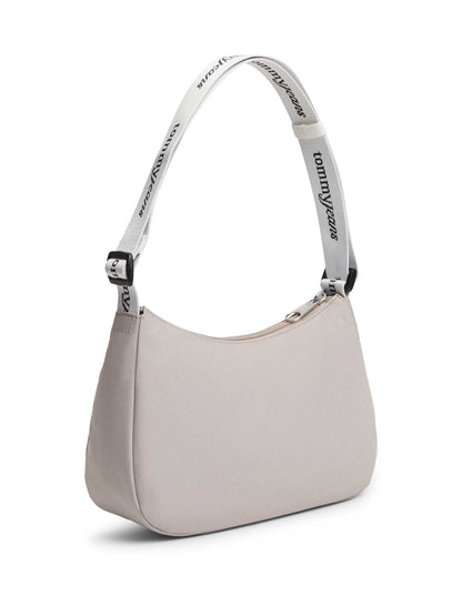 Borsa a spalla Tommy Jeans Essentials Daily beige da donna