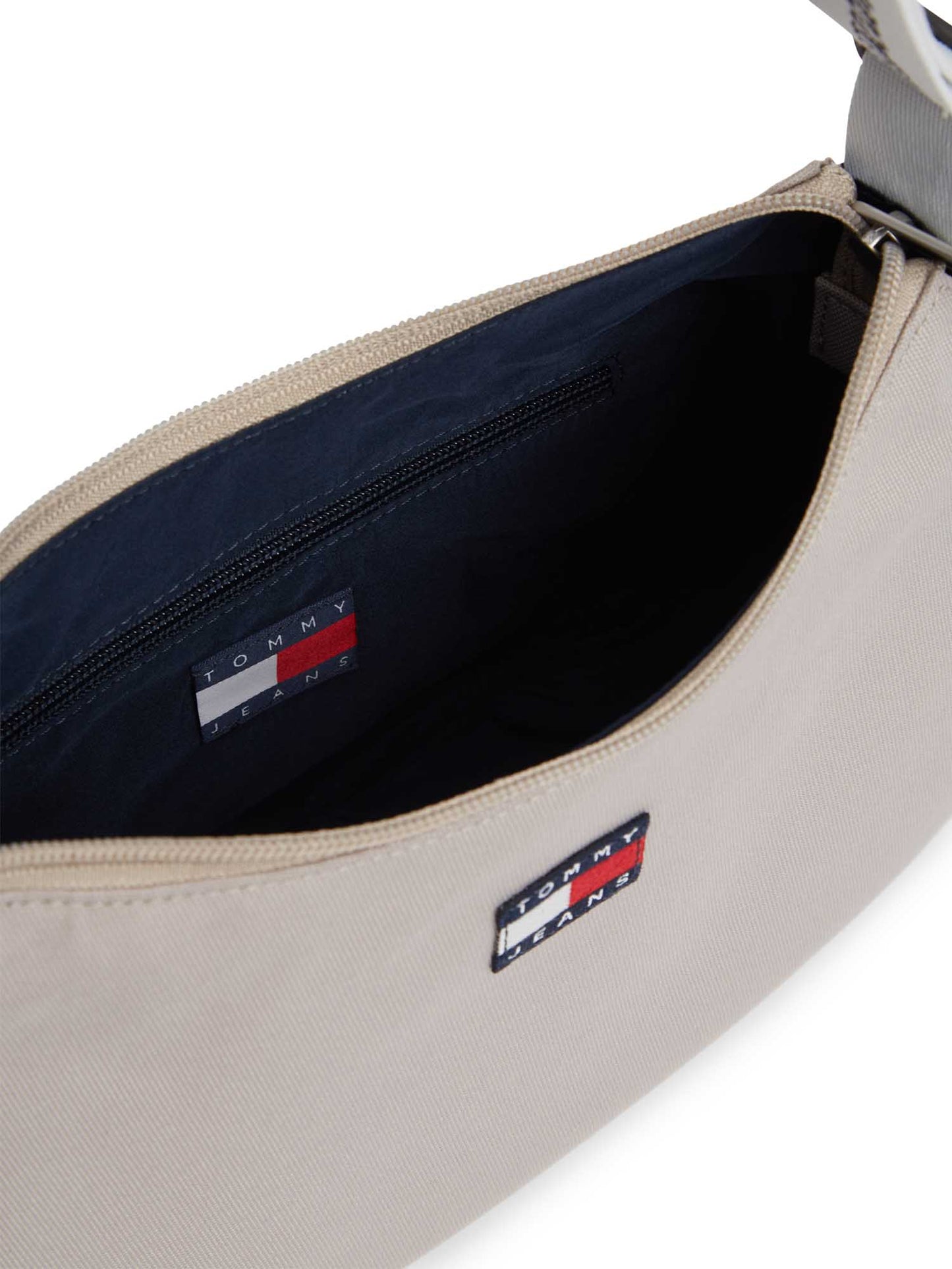 Borsa a spalla Tommy Jeans Essentials Daily beige da donna