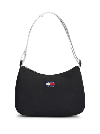 Borsa a spalla Tommy Jeans Essentials Daily nera da donna