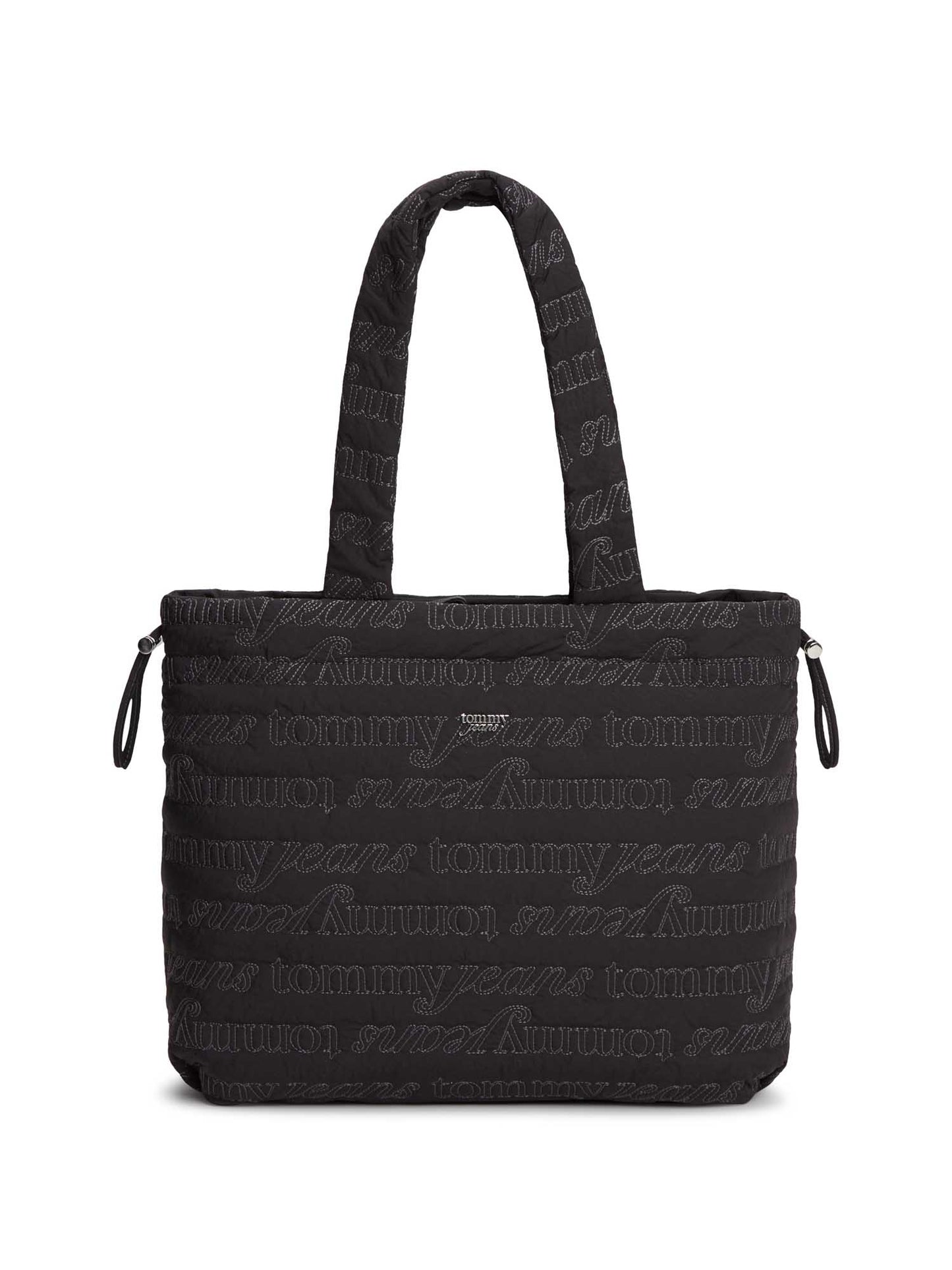 Borsa tote nera in nylon Tommy Jeans da donna