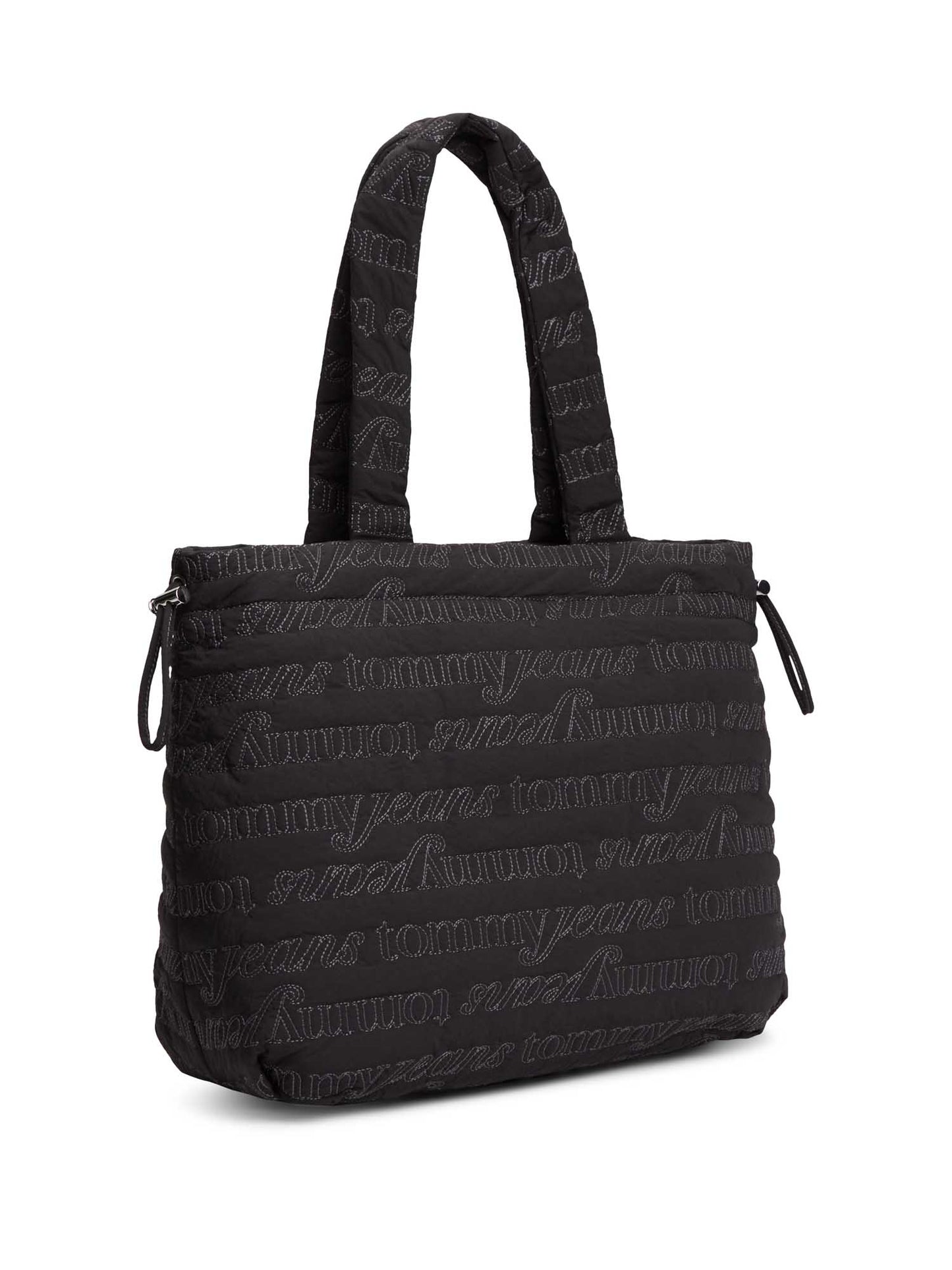 Borsa tote nera in nylon Tommy Jeans da donna